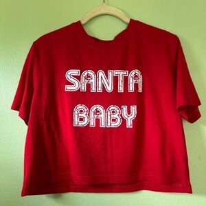 Red 'Santa Baby' T-Shirt
